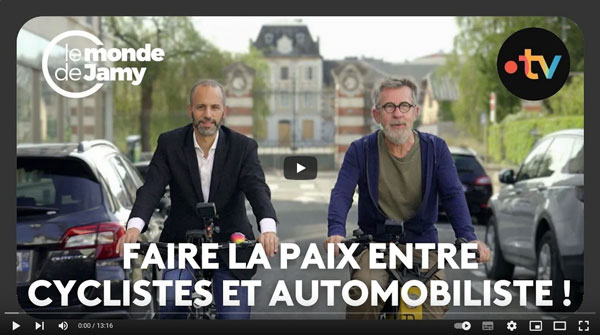 Jamy sur les pistes cyclables