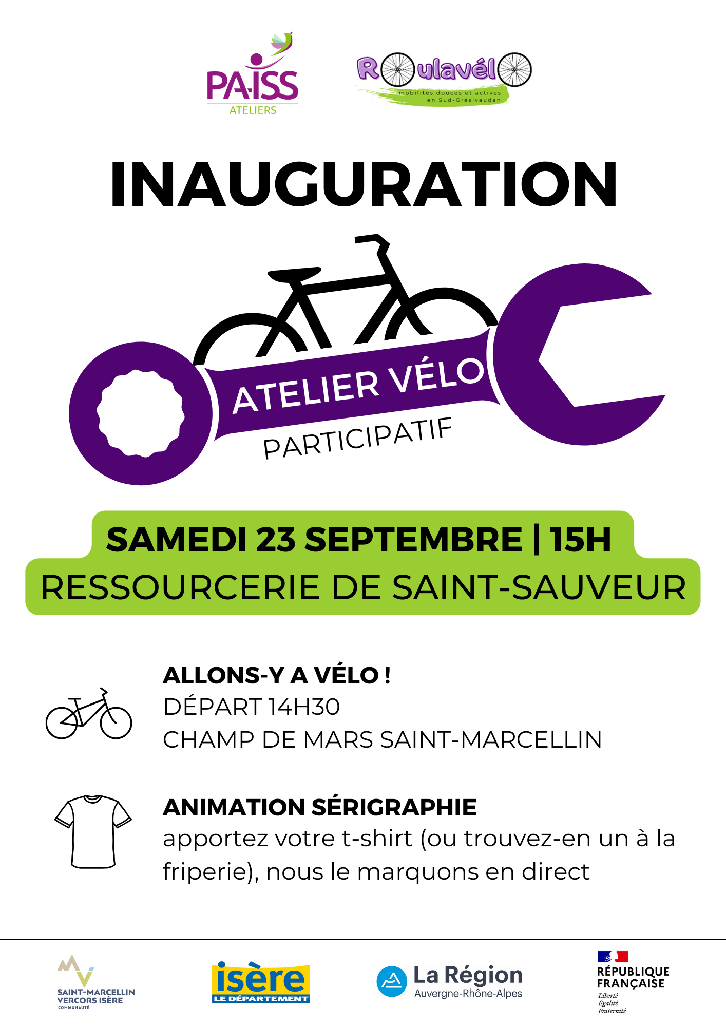 affiche inauguration atelier participatif